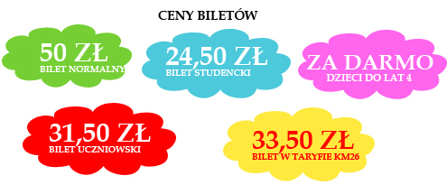 ceny biletów "Słoneczny"