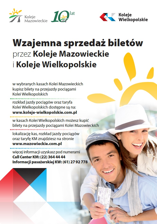Wzajemna sprzedaż biletów przez Koleje Mazowieckie i Koleje Wielkopolskie