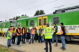 Zwiedzanie Sekcji Napraw i Eksploatacji w Tłuszczu w ramach obchodów Dni Transportu Publicznego