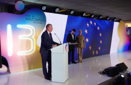 Inauguracja wydarzenia przemawia Przedstawiciel Samorządu Województwa Mazowieckiego