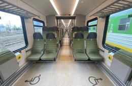 Pojazd FLIRT ER160 - zdjęcie przestrzeni dla osób z niepełnosprawnościami 
