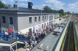 Konferencja prasowa na stacji w Ostrołęce