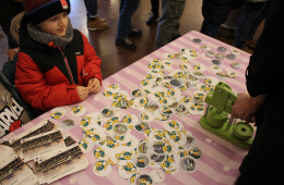 Dziecko na Dniu Kolejarza w Stacji Muzeum