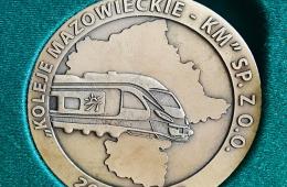 MEDAL Z OKAZJI 15-LECIA KOLEI MAZOWIECKICH